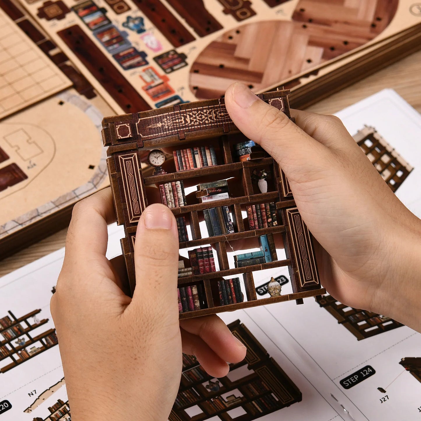夢灯りの図書館 DIYミニチュアキット